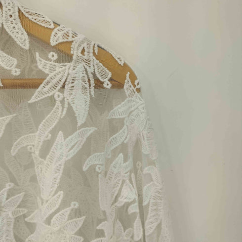 ローズバッド ROSE BUD 24SS シアーレースシャツ レディース FREE