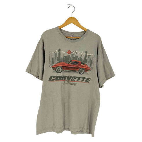 NEWPORT BLUE クラシックカー プリント Tシャツ メンズ import:XL