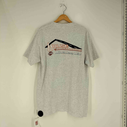 ハーレーダビッドソン HARLEY-DAVIDSON 00s メキシコ製 105th Anniversary ロゴ両面 プリント Tシャツ メンズ import:L