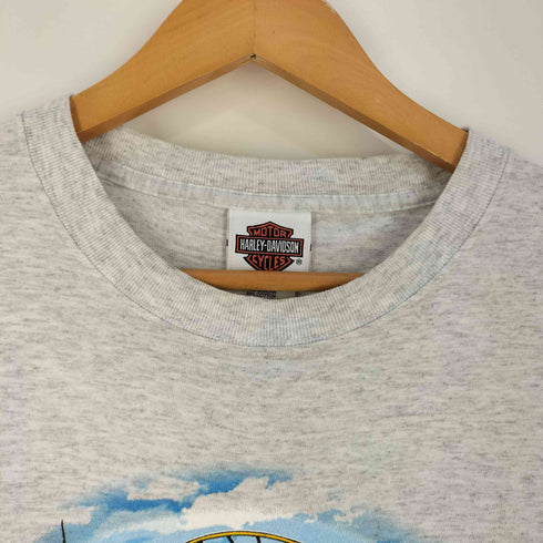 ハーレーダビッドソン HARLEY-DAVIDSON 00s メキシコ製 105th Anniversary ロゴ両面 プリント Tシャツ メンズ import:L