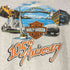 ハーレーダビッドソン HARLEY-DAVIDSON 00s メキシコ製 105th Anniversary ロゴ両面 プリント Tシャツ メンズ import:L