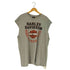 ハーレーダビッドソン HARLEY-DAVIDSON ロゴ バイク 両面プリント ノースリーブTシャツ メンズ 2XL
