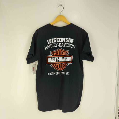 ハーレーダビッドソン HARLEY-DAVIDSON ロゴ両面プリント Tシャツ メンズ import:L