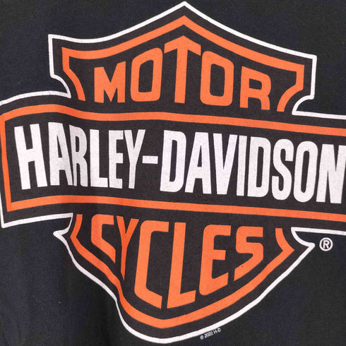 ハーレーダビッドソン HARLEY-DAVIDSON ロゴ両面プリント Tシャツ メンズ import:L