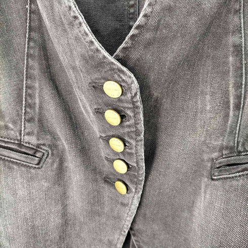カレントエリオット CURRENT/ELLIOT the long vest デニムタキシードベスト レディース JPN:1