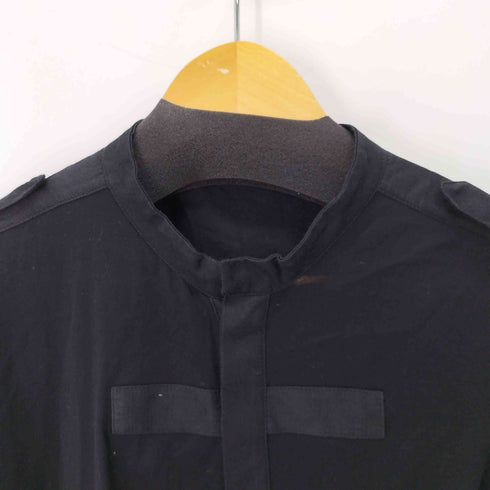 L/S フロントデザイン切替比翼シャツ メンズ