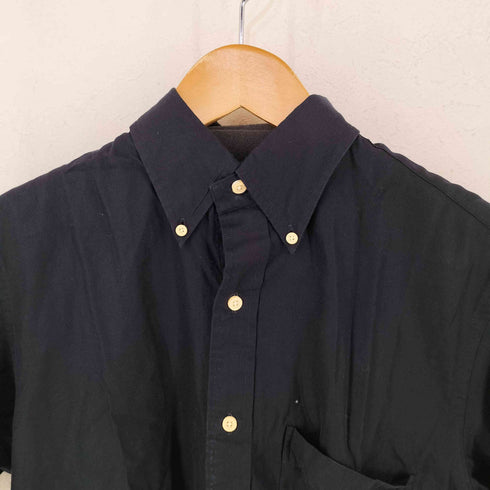 ランズエンド LANDS END コットンギャバジン ボタンダウン半袖シャツ メンズ import:S