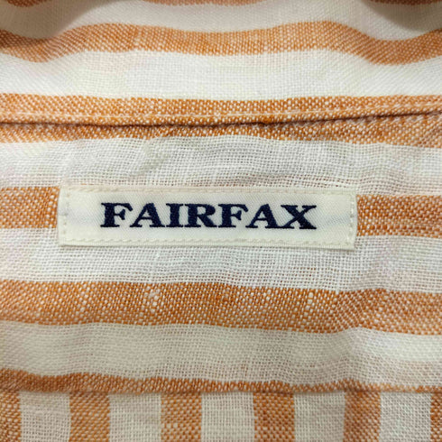 フェアファクス FAIRFAX ストライプ柄 リネン ショートスリーブシャツ メンズ JPN:M