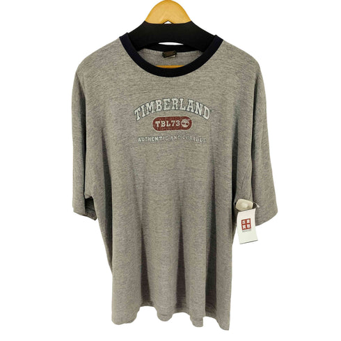 ティンバーランド Timberland USA製 S/S リンガーTシャツ メンズ import:XL
