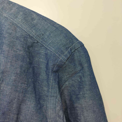 フェアファクス FAIRFAX リネン混 コットン ロングスリーブ ワークシャツ メンズ JPN:L