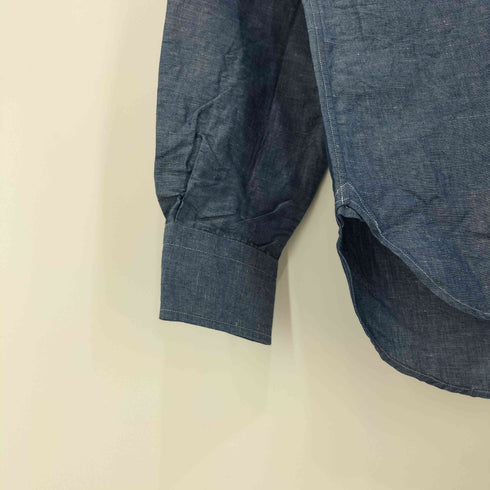 フェアファクス FAIRFAX リネン混 コットン ロングスリーブ ワークシャツ メンズ JPN:L
