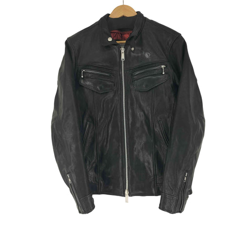 バッファローボブズ BUFFALO BOBS ラムレザー シングルライダースジャケット メンズ JPN:3