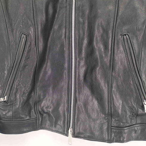 バッファローボブズ BUFFALO BOBS ラムレザー シングルライダースジャケット メンズ JPN:3