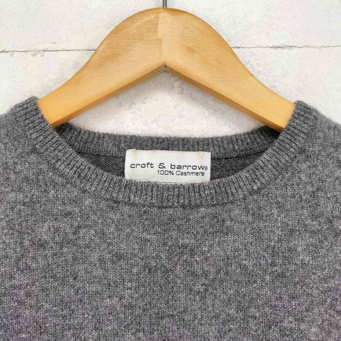 クラフトアンドバロー Croft&Barrow バングラディシュ製 カシミヤニット クルーネック 半袖Tシャツ レディース JPN:S
