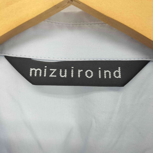ミズイロインド mizuiro ind コットン ワイドシャツ レディース