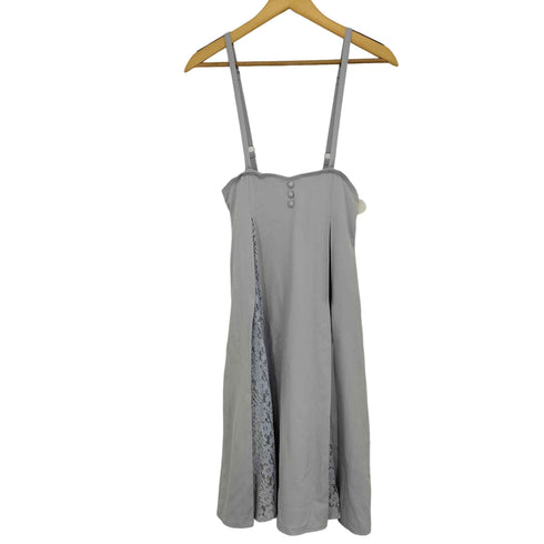 トッコクローゼット tocco closet くるみボタン付きフラワーレース切替ジャンパースカート レディース JPN:M