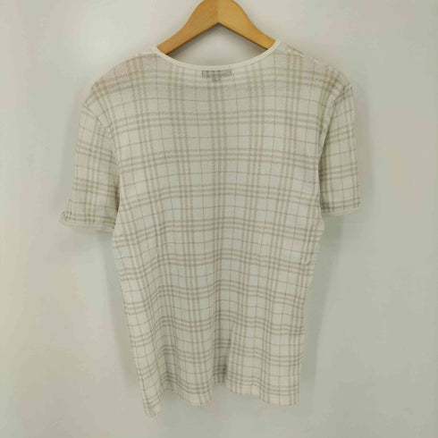 バーバリーブルーレーベル BURBERRY BLUE LABEL ウィンドウペン 鹿の子カットソー レディース import:L