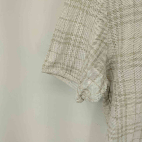 バーバリーブルーレーベル BURBERRY BLUE LABEL ウィンドウペン 鹿の子カットソー レディース import:L