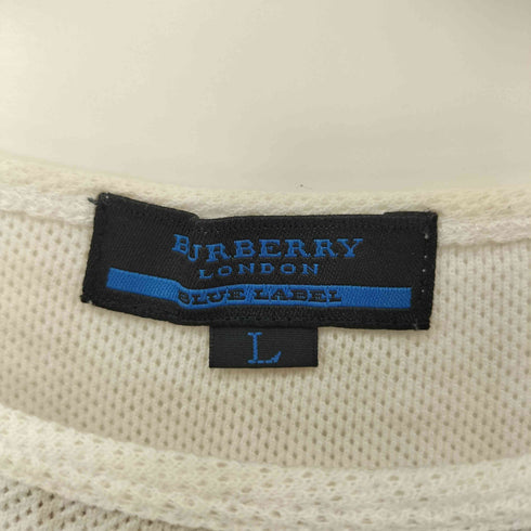 バーバリーブルーレーベル BURBERRY BLUE LABEL ウィンドウペン 鹿の子カットソー レディース import:L