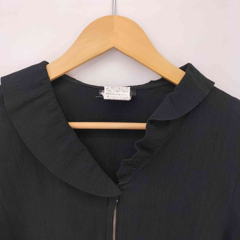 アニエスベー agnes b. フランス製 丸襟 プリーツジャケット レディース FR:40