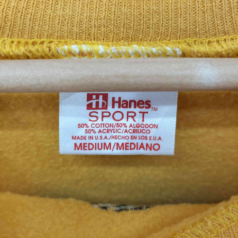 ヘインズ Hanes 90S USA製 フラワー ラグランスウェット メンズ import:M