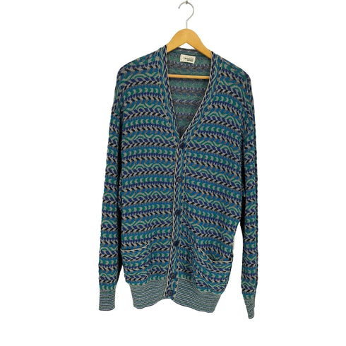 ミッソーニスポーツ MISSONI SPORTS マルチカラーカーディガン メンズ