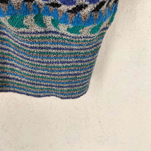 ミッソーニスポーツ MISSONI SPORTS マルチカラーカーディガン メンズ