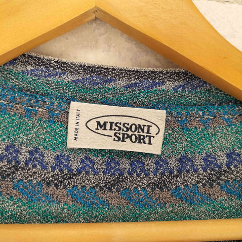 ミッソーニスポーツ MISSONI SPORTS マルチカラーカーディガン メンズ