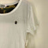 アベイシングエイプ A BATHING APE CAMO APE HEAD カモ 切り替え エイプヘッド ワンポイント 刺繍 S/S クルーネック Tシャツ メンズ JPN:XS