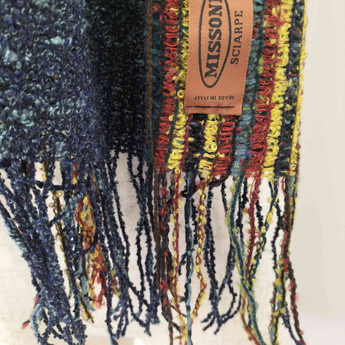 ミッソーニ MISSONI ミックスヤーン フリンジ マフラー レディース