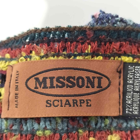ミッソーニ MISSONI ミックスヤーン フリンジ マフラー レディース