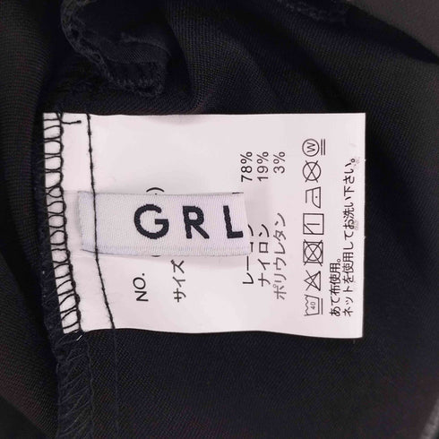 グレイル GRL スクエアネック配色ステッチフレアミニワンピース レディース JPN:S