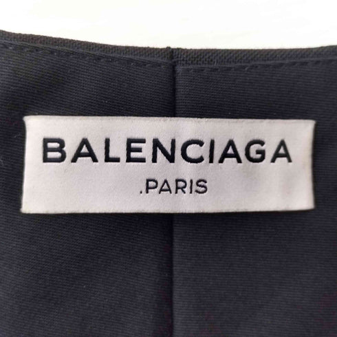 バレンシアガ BALENCIAGA フランス製 ウールモヘア混紡 タックショーツ レディース 36