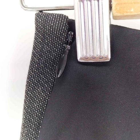 バレンシアガ BALENCIAGA イタリア製 サイドデザイン ウールナイロン混紡 スカート レディース 36