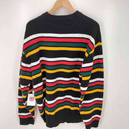 バターグッズ BUTTER GOODS Stripe Knit Sweater ストライプ ボーダー クルーネック ニット セーター メンズ JPN:XL