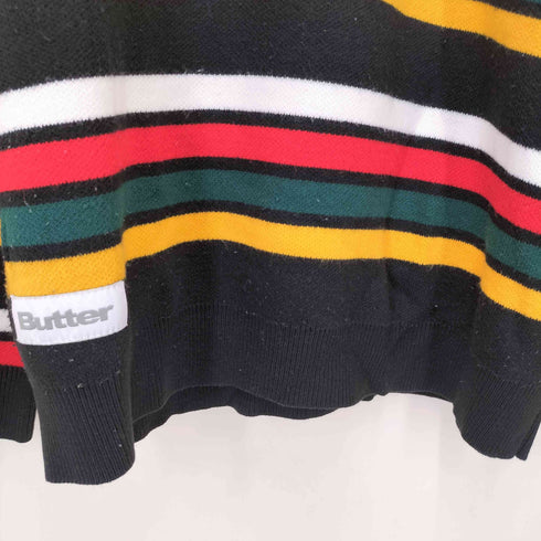 バターグッズ BUTTER GOODS Stripe Knit Sweater ストライプ ボーダー クルーネック ニット セーター メンズ JPN:XL