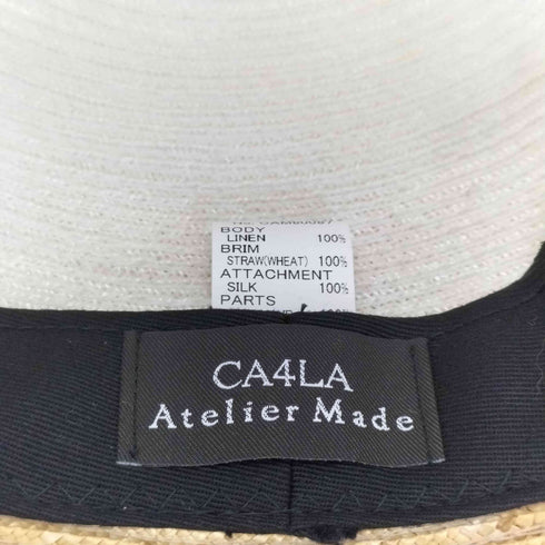 カシラ CA4LA リボンストローハット レディース