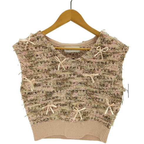リリーブラウン Lily Brown プチリボンニットベスト レディース ONE SIZE
