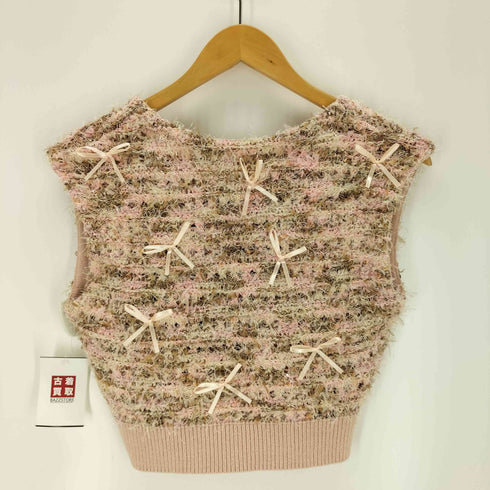 リリーブラウン Lily Brown プチリボンニットベスト レディース ONE SIZE