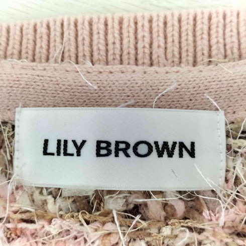 リリーブラウン Lily Brown プチリボンニットベスト レディース ONE SIZE