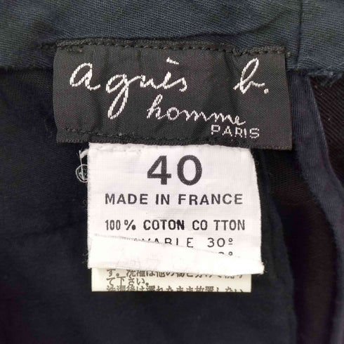アニエスベー agnes b. PARIS テーパードスラックスパンツ メンズ 40