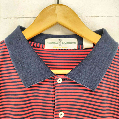 FAIRWAY&GREENE ボーダー柄ポロシャツ メンズ JPN:XL