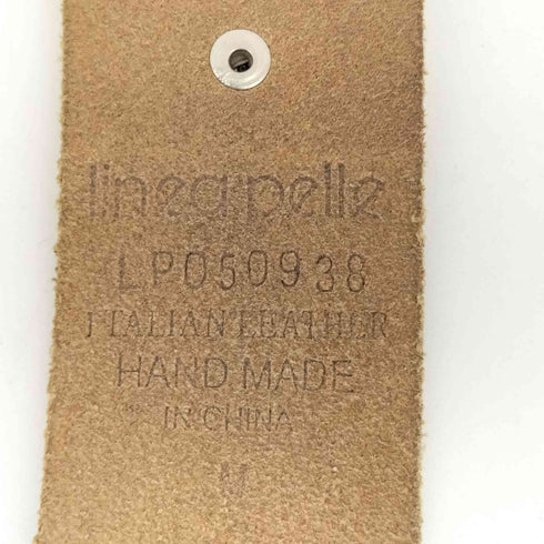 linea pelle スタッズ装飾 レザー ベルト レディース