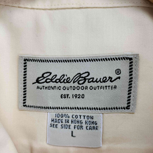 エディーバウアー Eddie Bauer WRINKLE RESISTANT 半袖ボタンダウンシャツ メンズ JPN:L