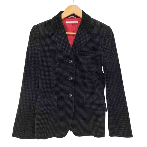 ピーエスポールスミス PS Paul Smith 3B ドット柄 ベルベットテーラードジャケット レディース 40