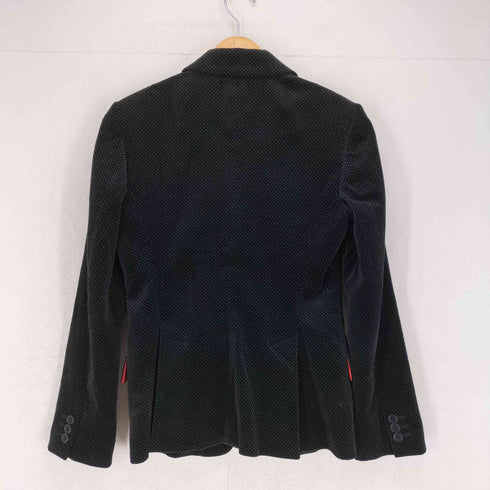 ピーエスポールスミス PS Paul Smith 3B ドット柄 ベルベットテーラードジャケット レディース 40