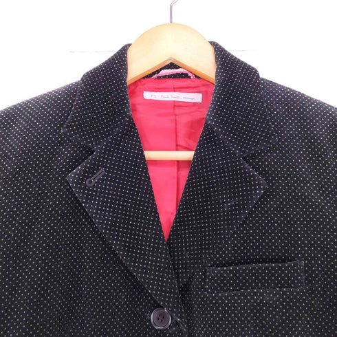 ピーエスポールスミス PS Paul Smith 3B ドット柄 ベルベットテーラードジャケット レディース 40