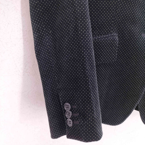 ピーエスポールスミス PS Paul Smith 3B ドット柄 ベルベットテーラードジャケット レディース 40