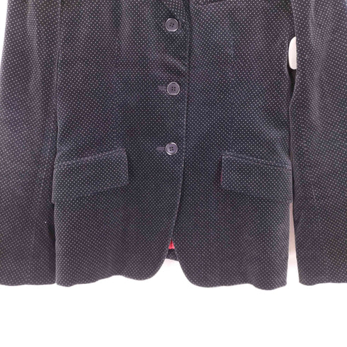 ピーエスポールスミス PS Paul Smith 3B ドット柄 ベルベットテーラードジャケット レディース 40