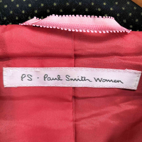 ピーエスポールスミス PS Paul Smith 3B ドット柄 ベルベットテーラードジャケット レディース 40
